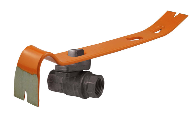 Pry Bar with Emergency Gas Valve Shut Off Tool, 15"