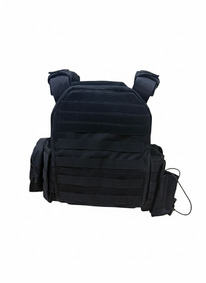 Full Assault Package Vest (FAPV Gen5) Tactical Plate Carrier-Black-Advanced Padding