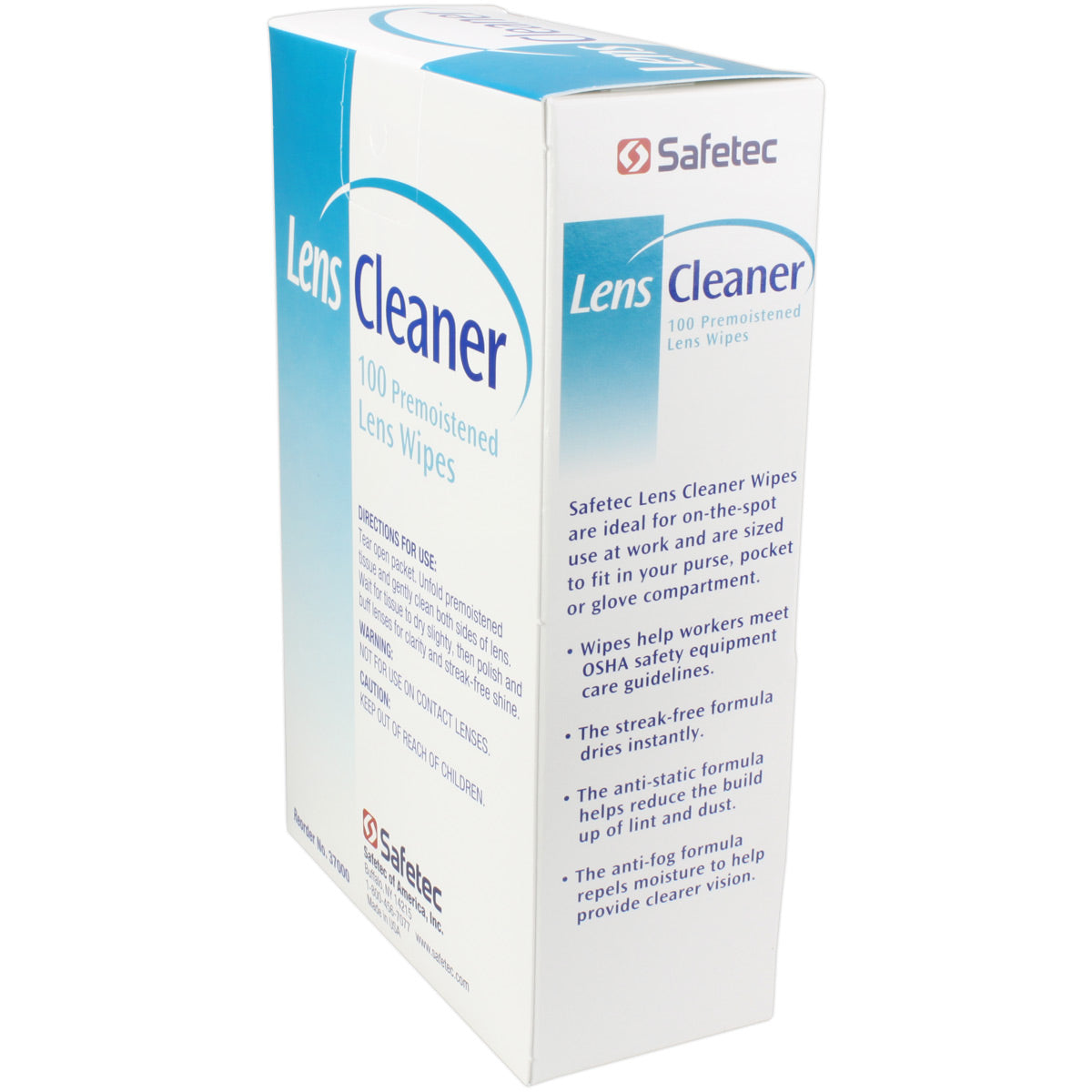 Lens Cleaner Wipes, 100 per box