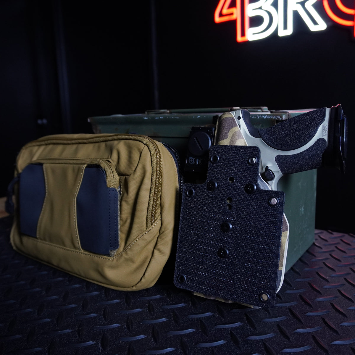 4BROS Hook & Loop Holster Mount for Backpacks & Sling Bags