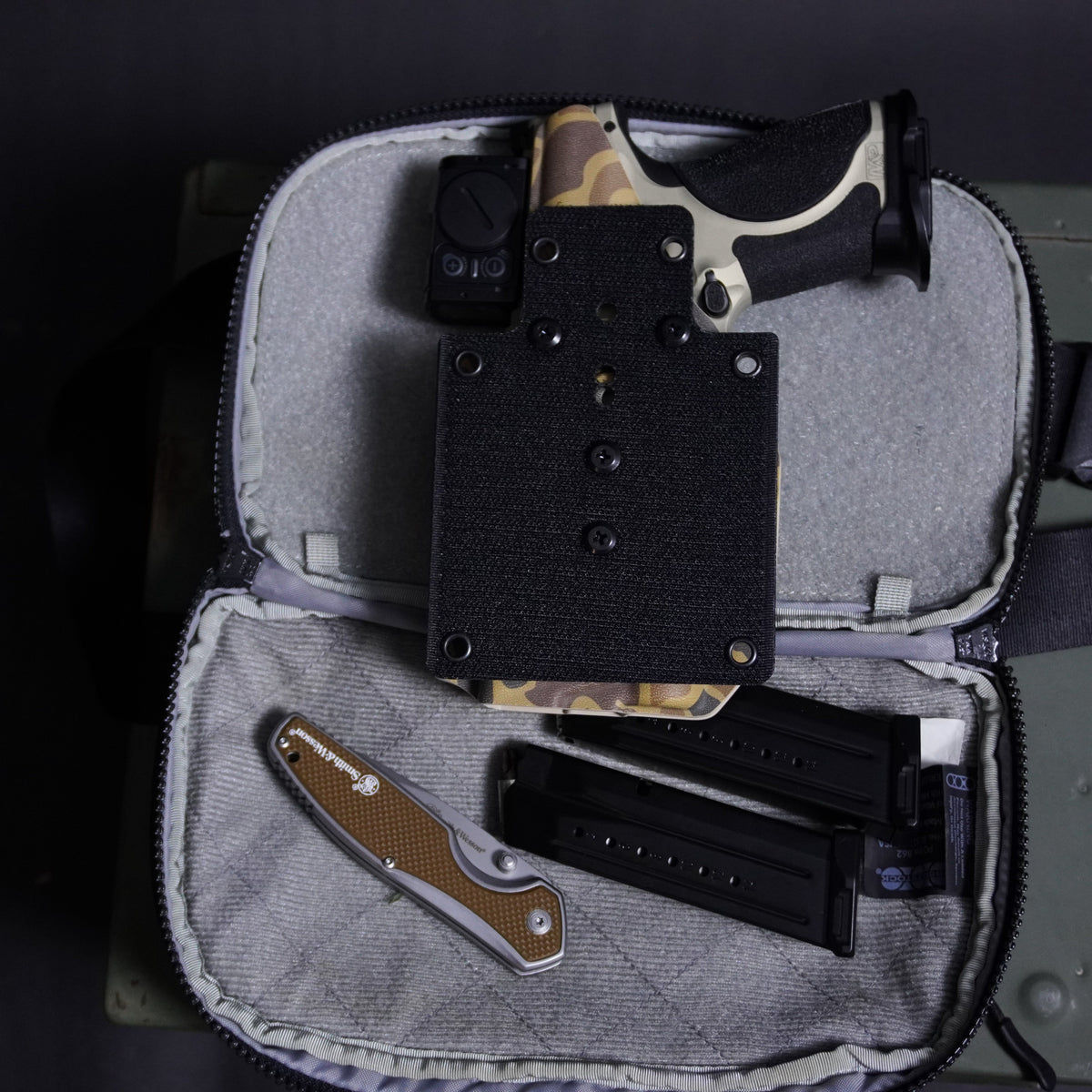 4BROS Hook & Loop Holster Mount for Backpacks & Sling Bags