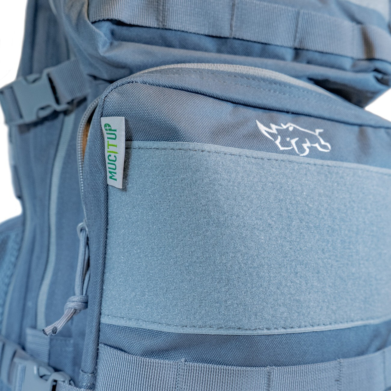MUCITUP Rhino MUCPAC Tactical Backpack 500D Nylon MOLLE EDC - Grey, Black, & MCBK