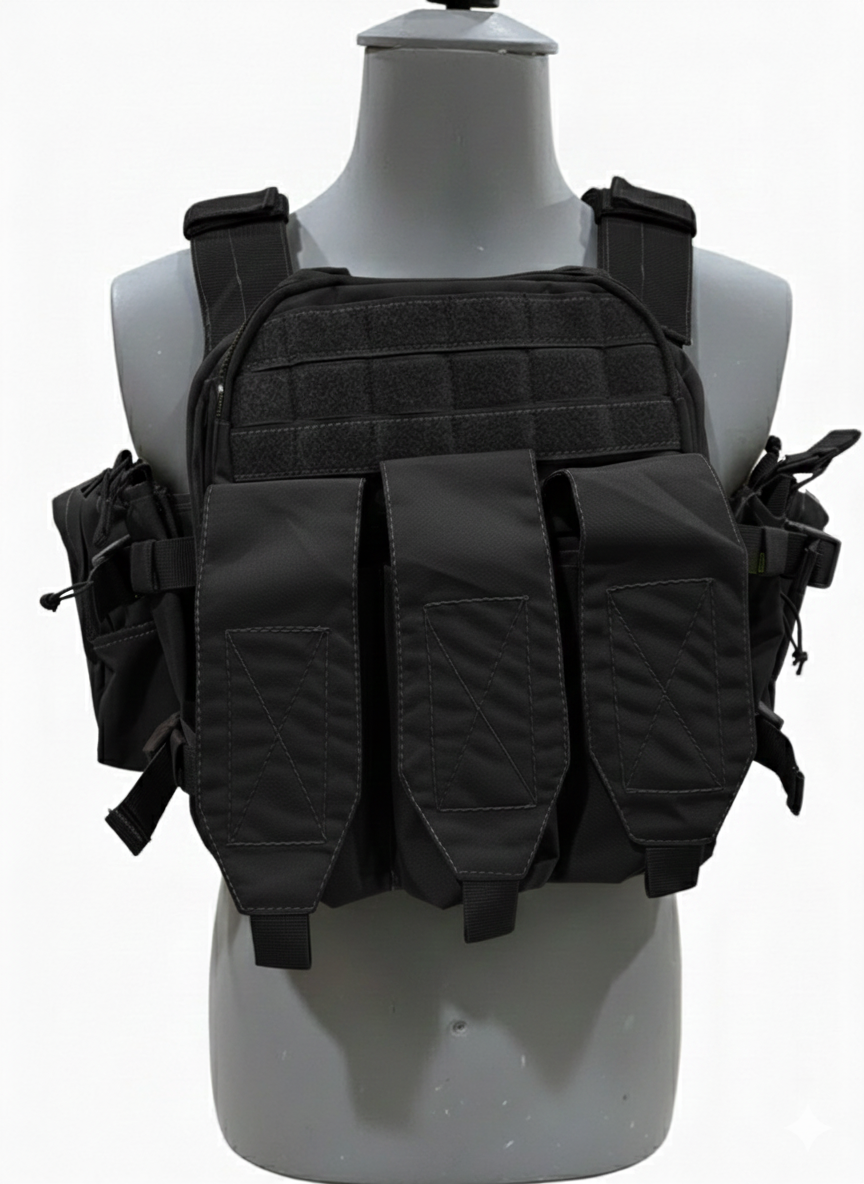MPC V3 Micro Plate Carrier Black- Lightweight Carrier | Specter Defense-Adjustable-Takes 10x12 plates
