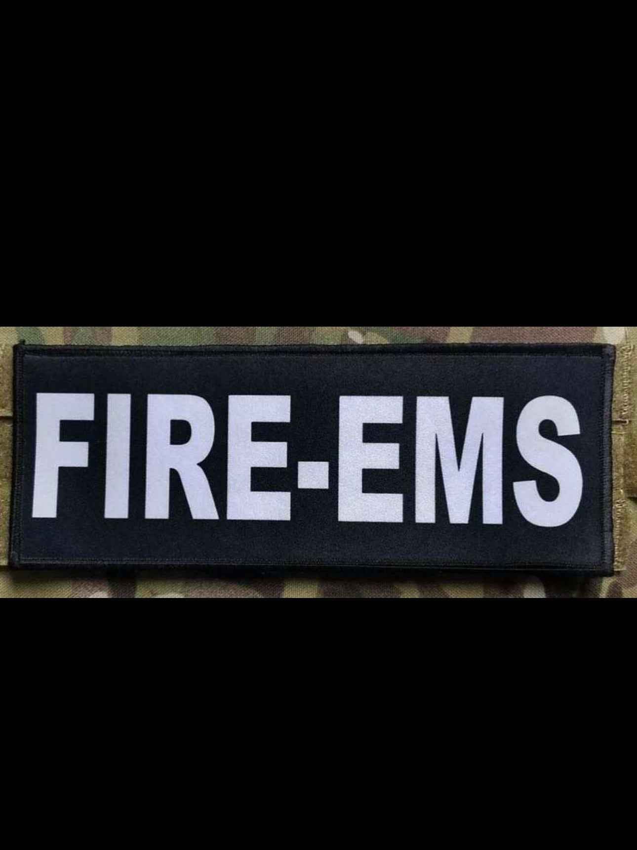 FIRE-EMS Patch (3” x 10”) Hook and Loop