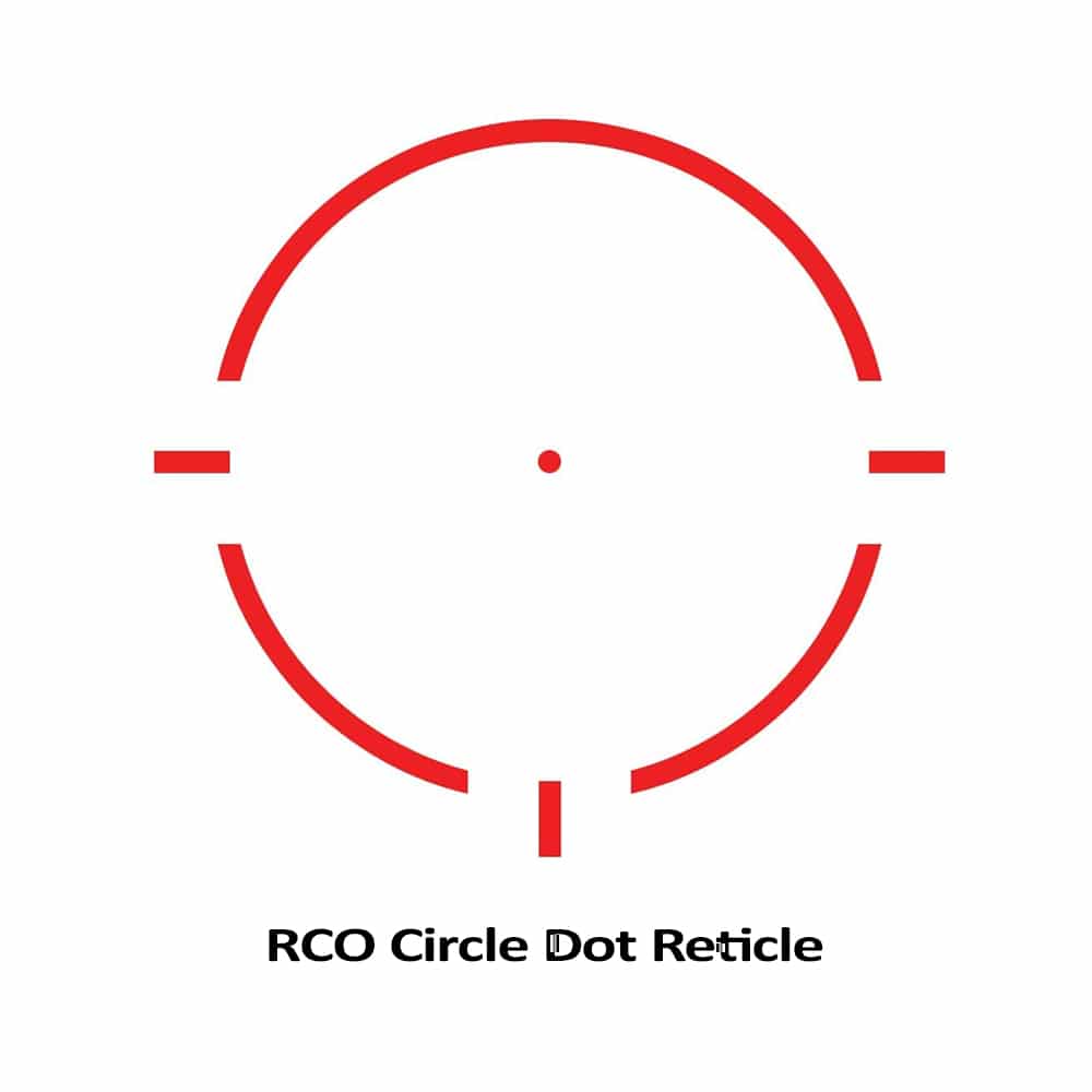 AT3 RCO Red Dot Sight with Circle Dot Reticle and Variable Risers