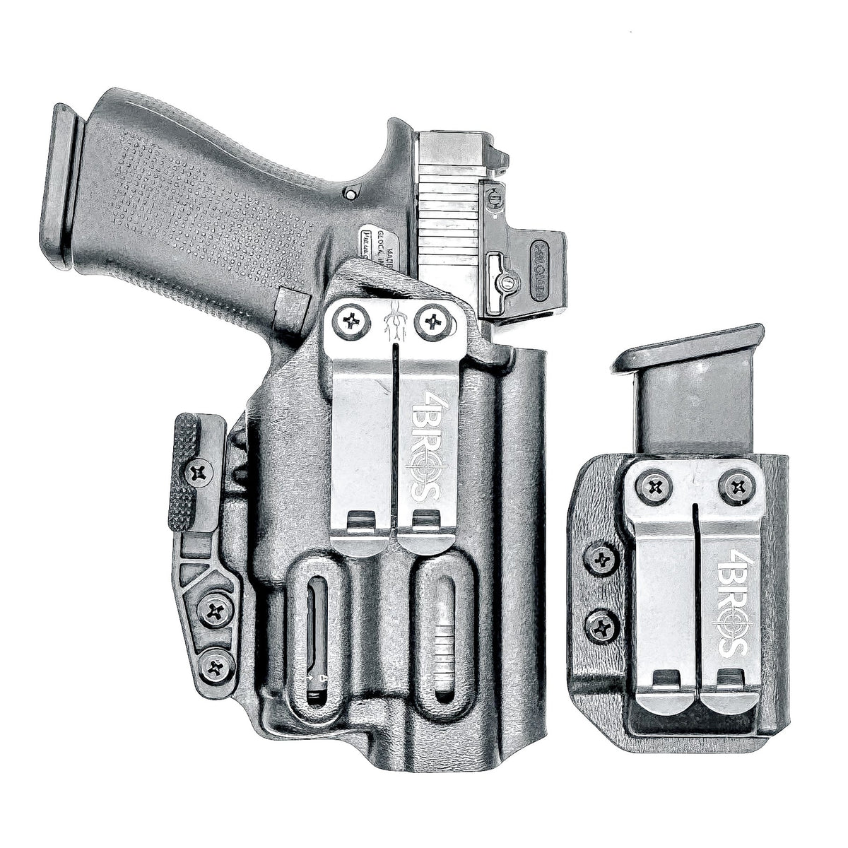 Glock 43X & 48 MOS XC3 Sub IWB Holster with Magazine Carrier Combo
