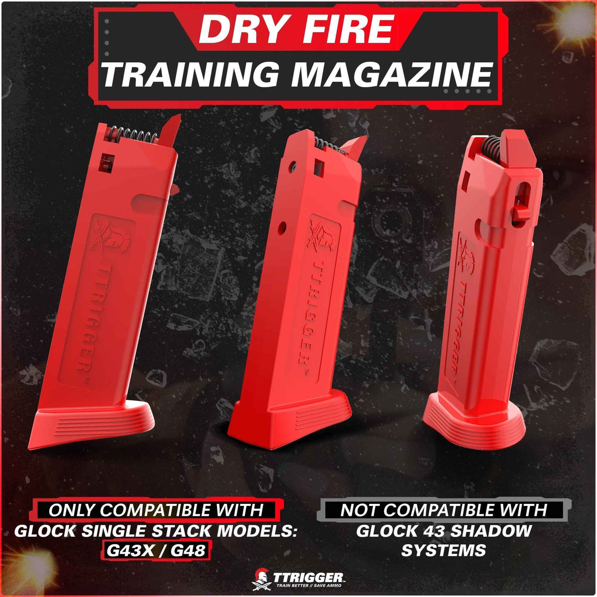 TTRIGGER Dry Fire Training Mag for GLOCK (DryFireMag)
