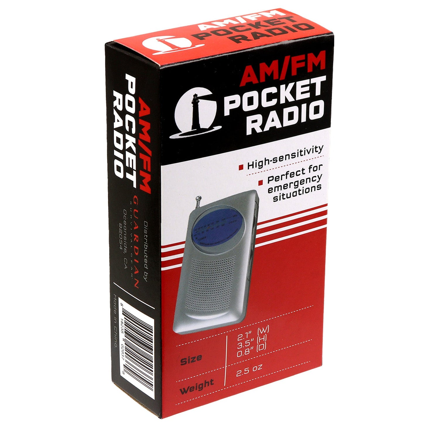 AM/FM Handheld Radio | Portable Emergency Battery-Powered Radio