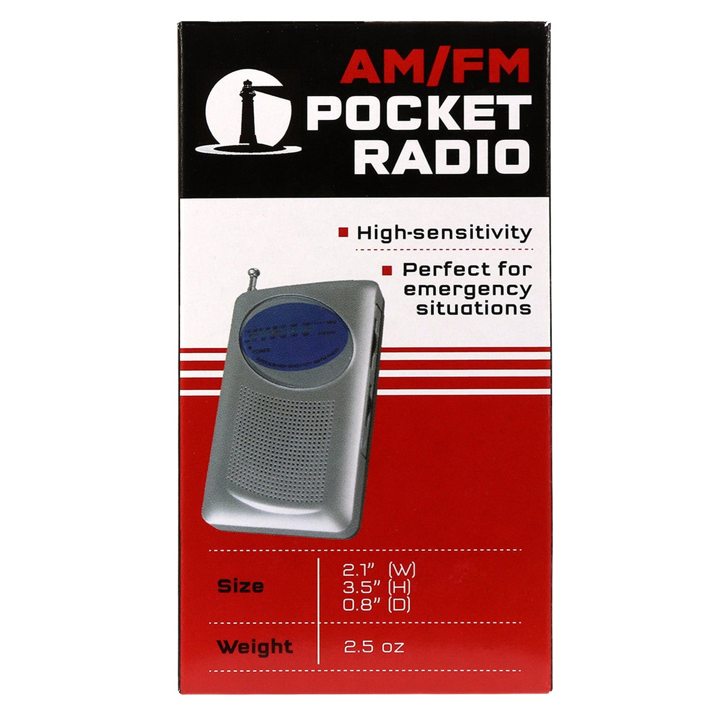 AM/FM Handheld Radio | Portable Emergency Battery-Powered Radio