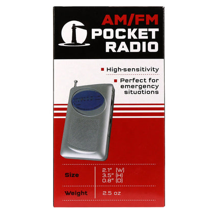 AM/FM Handheld Radio | Portable Emergency Battery-Powered Radio