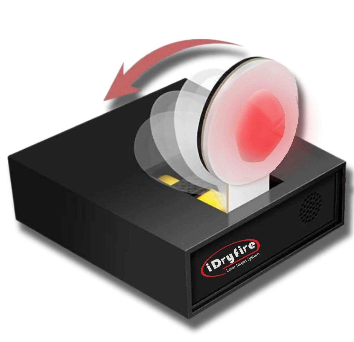 Reactive Knockdown Self-Resetting Laser Target for Dry Fire Laser Practice
