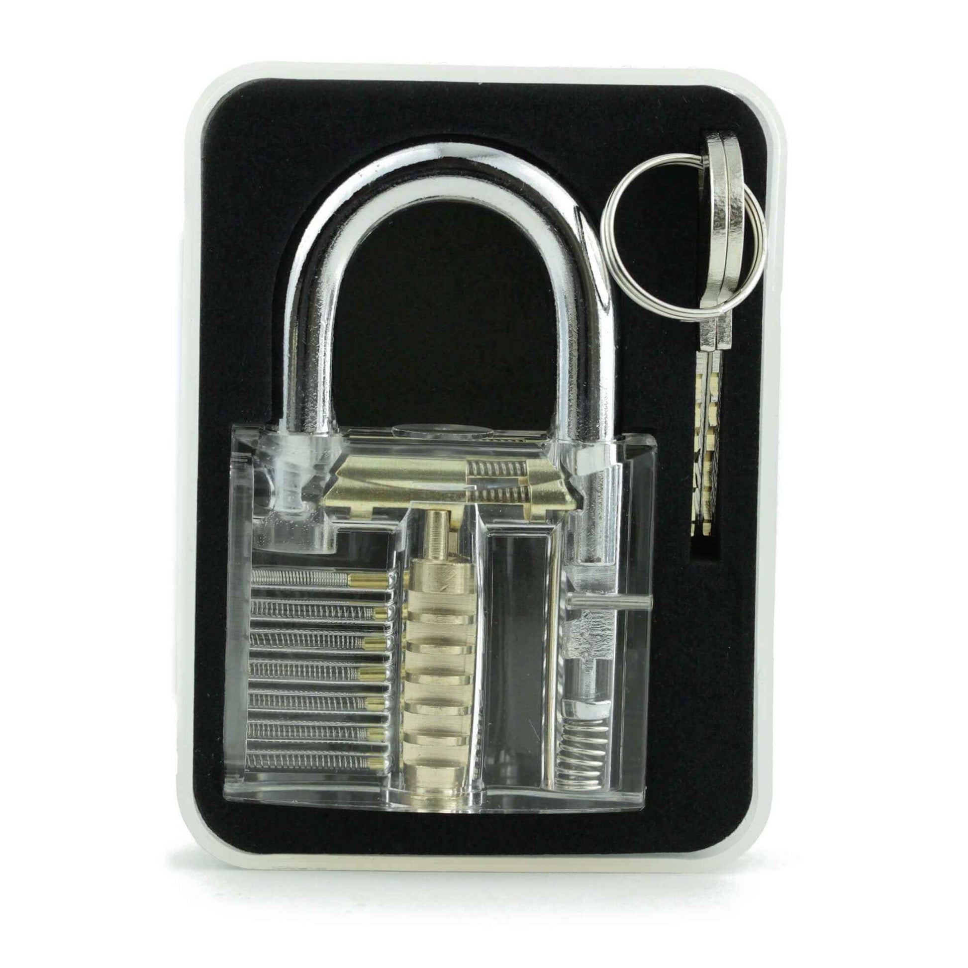 Dangerfield Clear Practice Locks For Training (3) - acrylic lock, padlock, double-sided