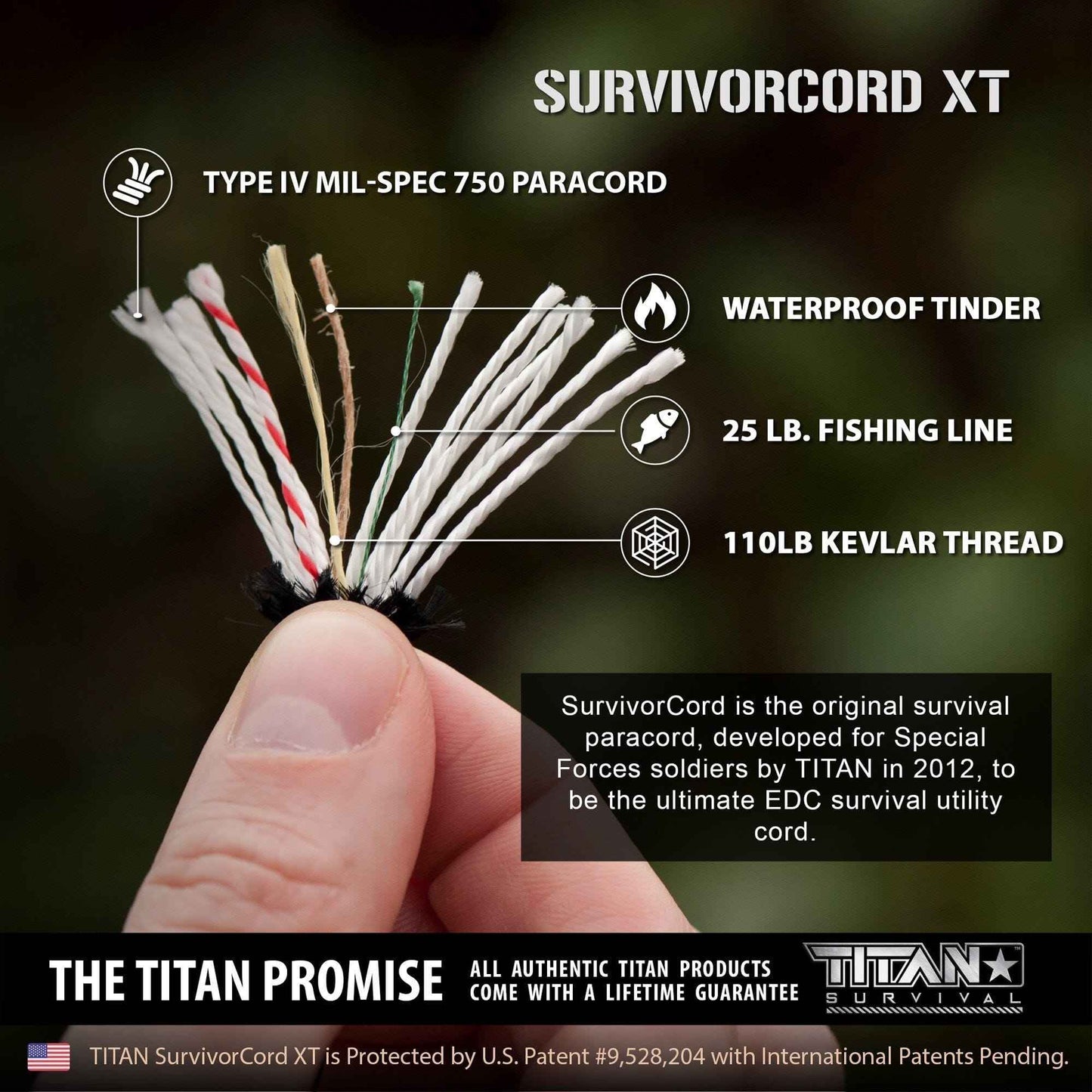 SurvivorCord XT Paracord (CN) | 100 FOOT
