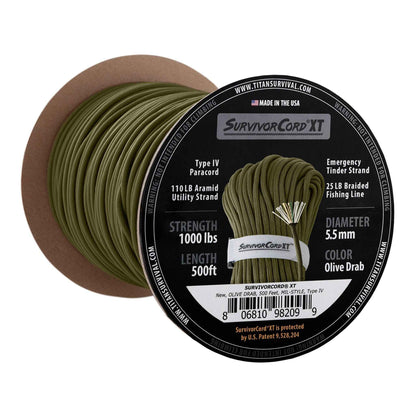 SurvivorCord XT Spool, 500 FOOT